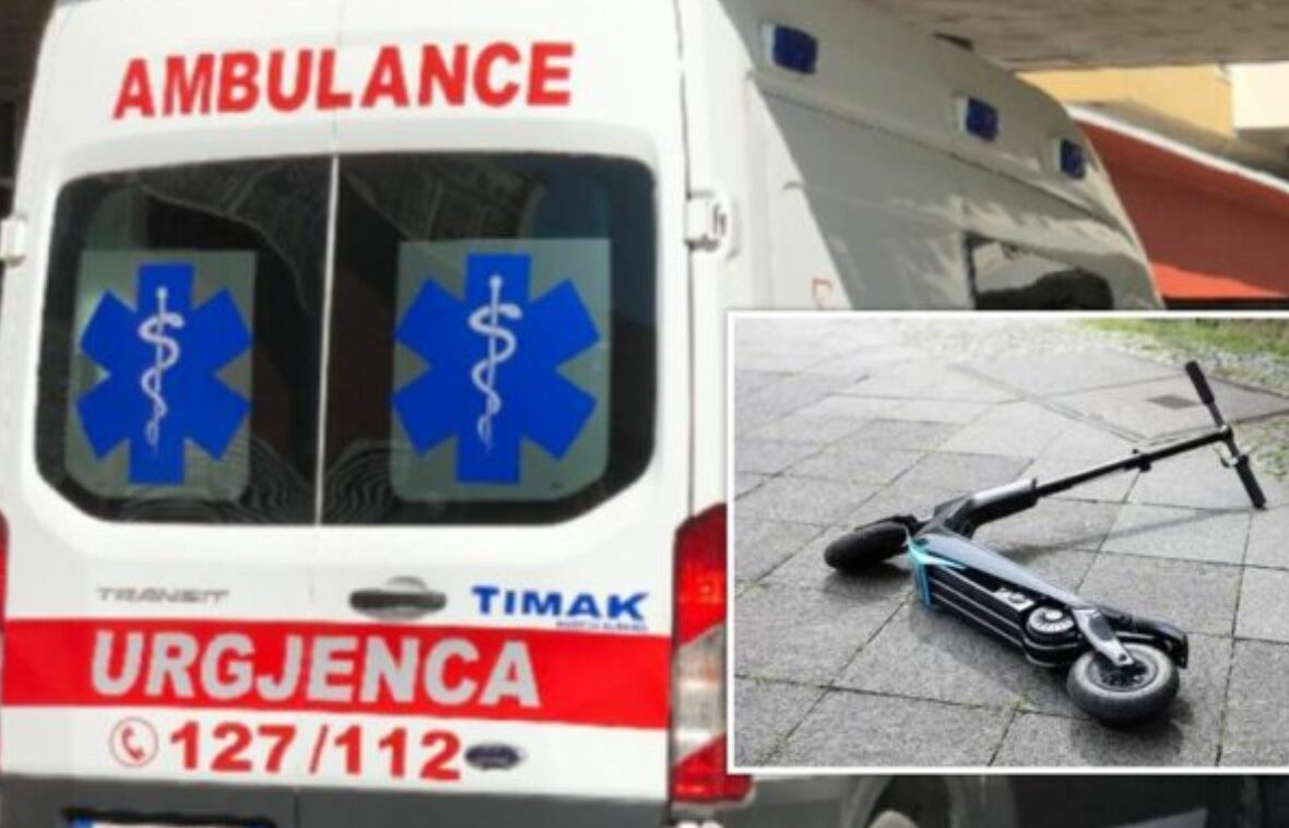 Tjetër aksident me monopatinë në kryeqytet/ 17-vjeçari përplaset me makinën, përfundon në spital