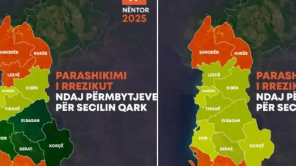 Merrni masat/ Reshje intensive dhe shtrëngata, ja cilat janë qarqet më të rrezikuara këtë javë