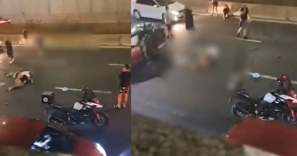 Aksident i rëndë në Unazën e Re, disa persona të shtrirë në tokë (VIDEO)