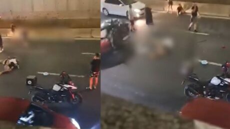 Aksident i rëndë në Unazën e Re, disa persona të shtrirë në tokë (VIDEO)